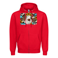 Red cowhide leopard calf Zipper Hoodie - JahusDesignShop