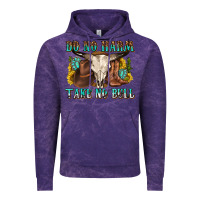 Cloud Purple do no harm take no bull western Vintage Hoodie - texasbilliewilder