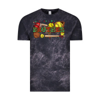 Cloud Black brother softball Vintage Tee - Zillion Design Studio