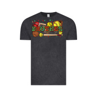 Vintage Black brother softball Vintage Tee - Zillion Design Studio