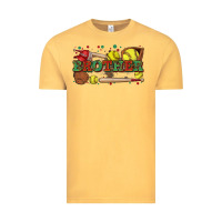 Vintage Mustard brother softball Vintage Tee - Zillion Design Studio