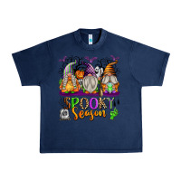 Navy Spooky Season Gnomes Urban Heavy Tee - texasbilliewilder