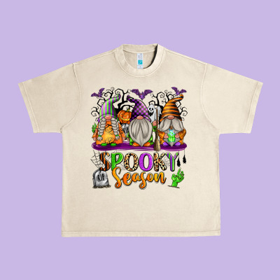Spooky Season Gnomes Urban Heavy Tee Designed By Texasbilliewilder