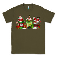 Army Green coffee cups with santa claus Classic Tee - FaDigitalArtStudio