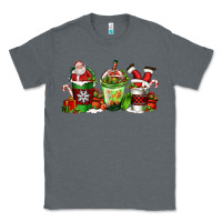 Charcoal Heather coffee cups with santa claus Classic Tee - FaDigitalArtStudio