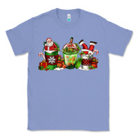 Colony Blue coffee cups with santa claus Classic Tee - FaDigitalArtStudio