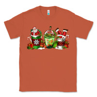 Copper coffee cups with santa claus Classic Tee - FaDigitalArtStudio