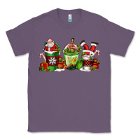 Lavender coffee cups with santa claus Classic Tee - FaDigitalArtStudio