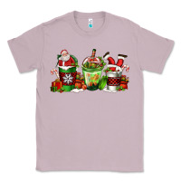Lilac coffee cups with santa claus Classic Tee - FaDigitalArtStudio