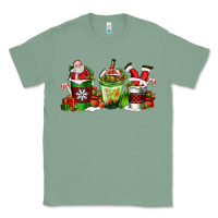 Sage coffee cups with santa claus Classic Tee - FaDigitalArtStudio