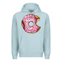 Blue Mist pink strawberry donut Premium Hoodie - AdoDesignShop