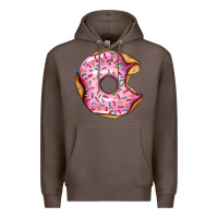 Coffee pink strawberry donut Premium Hoodie - AdoDesignShop