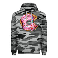 Slate Camo pink strawberry donut Premium Hoodie - AdoDesignShop