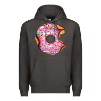 Smoke pink strawberry donut Premium Hoodie - AdoDesignShop