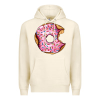 Tofu pink strawberry donut Premium Hoodie - AdoDesignShop