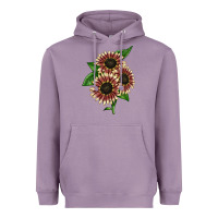 Lavender strawberry blonde sunflower Heavyweight Hoodie - LillyAllenDesigns
