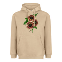 Mushroom strawberry blonde sunflower Heavyweight Hoodie - LillyAllenDesigns