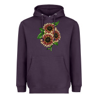 Plum strawberry blonde sunflower Heavyweight Hoodie - LillyAllenDesigns