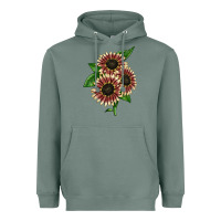 Sage strawberry blonde sunflower Heavyweight Hoodie - LillyAllenDesigns