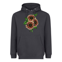 Smoke strawberry blonde sunflower Heavyweight Hoodie - LillyAllenDesigns