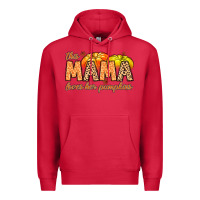 Cardinal this mama loves her pumpkins Premium Hoodie - MaliasSmallBusiness