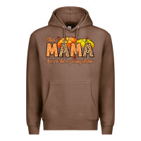 Chestnut this mama loves her pumpkins Premium Hoodie - MaliasSmallBusiness