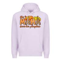 Lilac this mama loves her pumpkins Premium Hoodie - MaliasSmallBusiness