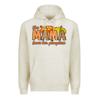 Oatmeal Heather this mama loves her pumpkins Premium Hoodie - MaliasSmallBusiness
