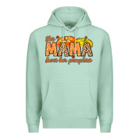 Seafoam this mama loves her pumpkins Premium Hoodie - MaliasSmallBusiness