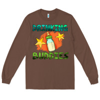 Chestnut drinking buddies with baby bottle Long Sleeve Tee - HRA Design Shop