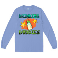 Colony Blue drinking buddies with baby bottle Long Sleeve Tee - HRA Design Shop