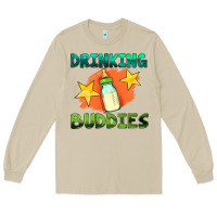 Mushroom drinking buddies with baby bottle Long Sleeve Tee - HRA Design Shop