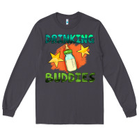 Smoke drinking buddies with baby bottle Long Sleeve Tee - HRA Design Shop