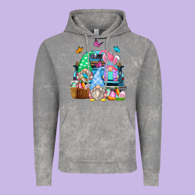 Vintage Hoodie easter farm truck
