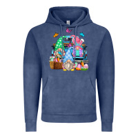 Vintage Denim easter farm truck Vintage Hoodie - Zillion Design Studio