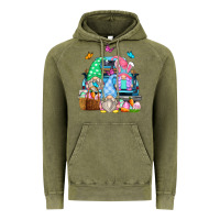 Vintage Olive easter farm truck Vintage Hoodie - Zillion Design Studio