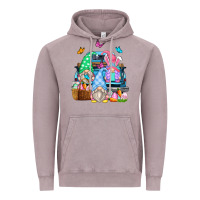 Vintage Zinc easter farm truck Vintage Hoodie - Zillion Design Studio