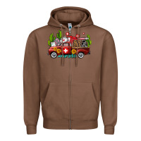 Chestnut ma medical assistant nurse truck with cactus and sunflowers Zipper Hoodie - AdoDesignShop