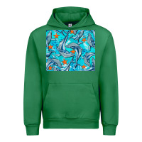 Emerald humpback whale mousepad Urban Hoodie - BarkalooDesign