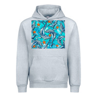 Heather Grey humpback whale mousepad Urban Hoodie - BarkalooDesign