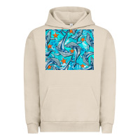 Pigment French Oak humpback whale mousepad Urban Hoodie - BarkalooDesign