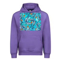 Tulip humpback whale mousepad Urban Hoodie - BarkalooDesign