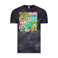 Cloud Black he dont love me like tequila does Vintage Tee - texasbilliewilder