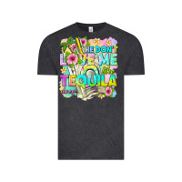 Vintage Black he dont love me like tequila does Vintage Tee - texasbilliewilder
