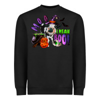 Black Moo I Mean Boo Baby Cow Heavyweight Sweatshirt - RanaPortraitStore