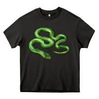 Asphalt boomslang snake Heavy Core Tee - LillyAllenDesigns