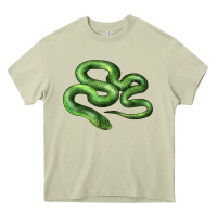 Mossy boomslang snake Heavy Core Tee - LillyAllenDesigns