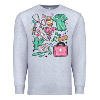Heather Grey can't talk right now doing medical assistant stuff Premium Sweatshirt - MaliasSmallBusiness