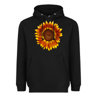 Black tiger eyes sunflower Heavyweight Hoodie - LillyAllenDesigns