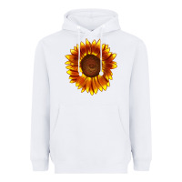 White tiger eyes sunflower Heavyweight Hoodie - LillyAllenDesigns